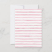 Roze Grijze Luier Meisje Luier Raffle Tickets Kaart (Achterkant)