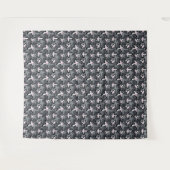 Roze grijze moderne abstracte bloemen wandkleed (Voorkant (horizontaal))