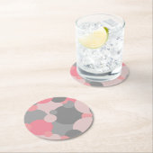 Roze-grijze moleculen papier onderzetter (Insitu)