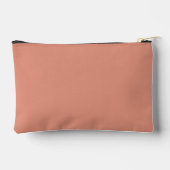 Roze grijze monogram op maat etui (Achterkant)