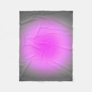Roze & Grijze Nadruk Fleece Deken