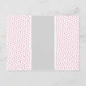 Roze & Grijze Olifant Baby shower Guess Prijs Spel Uitnodiging Briefkaart (Achterkant)