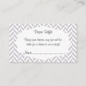 Roze grijze olifant 🐘 Baby shower Informatiekaartje (Achterkant)