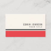 Roze grijze rand modern stijlvol visitekaartje (Voorkant)