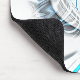 Roze grijze rimpjes en blauwe chroomcurves op wit muismat