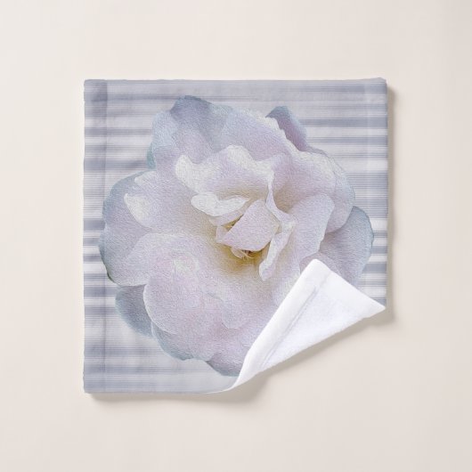 Roze grijze roos bad handdoek (Wasdoekje)