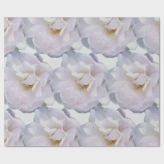 Roze grijze roos cadeaupapier (Vlak)