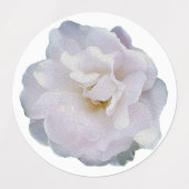 Roze grijze roos labels (Design 1)