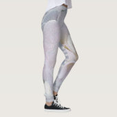 Roze grijze roos leggings (Rechts)