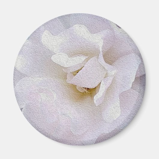 Roze grijze roos magneet (Voorkant)
