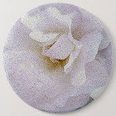 Roze grijze roos ronde button 6,0 cm (Voorkant)