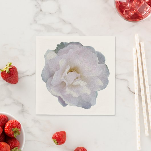 Roze grijze roos servet (Insitu)