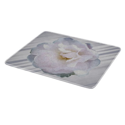 Roze grijze roos snijplank (Hoek)