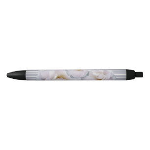 Roze grijze rozen zwarte inkt pen