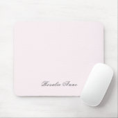 Roze grijze scriptnaam muismat (Met muis)