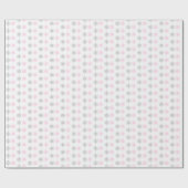 Roze grijze sneeuwvlokken cadeaupapier (Vlak)