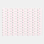 Roze grijze sneeuwvlokken inpakpapier vel (Voorkant)