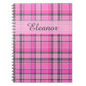 Roze grijze speldenstang notitieboek (Voorkant)