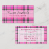 Roze grijze speldenstang visitekaartje (Voorkant / Achterkant)