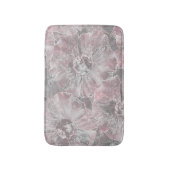 Roze grijze, stijlvolle bloemen badmat (Voorkant Verticaal)