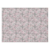 Roze grijze, stijlvolle bloemen tafelkleed (Voorkant (Horizontaal))
