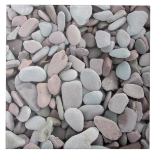Roze grijze stones Pebbles Textuur Tegeltje