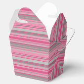 Roze Grijze Strips Bedankdoosjes (Geopend)