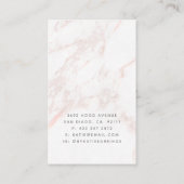  roze grijze verkenningskaart visitekaartje (Achterkant)