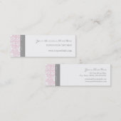 Roze grijze Visitekaartjes (Voorkant / Achterkant)