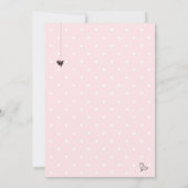 Roze grijze vogelkooien en Baby shower van jonge m Kaart (Achterkant)