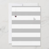 Roze grijze vogelkooien en Baby shower van jonge m Kaart (Achterkant)