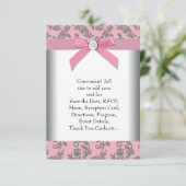 Roze Grijze Wervelkolk Damask RSVP (Staand voorkant)