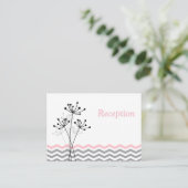 Roze grijze witte flacon Kaart (Staand voorkant)