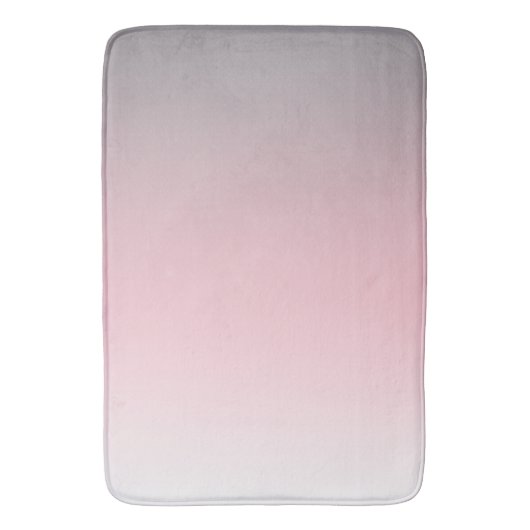 Roze grijze witte ombre badmat (Voorkant Verticaal)