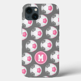 roze grijze witte voetballen Case-Mate iPhone case