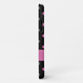 Roze, grijze, zwarte en witte pooldot Case-Mate iPhone case (Achterkant/links)