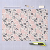 Roze grijze zwarte flessenpatroon tissuepapier (Craft)