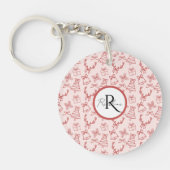 roze grillig sleutelhanger (Voorkant)