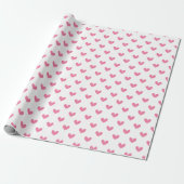 Roze grillige harten cadeaupapier (Uitgerold)