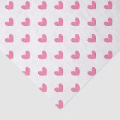 Roze grillige harten tissuepapier (Detail)