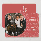 Roze grillige kaart (Voorkant / Achterkant)