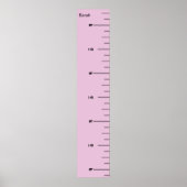 Roze groeigrafiek poster (Voorkant)