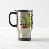 Roze Groen 15 oz. Roestvrij staal Travel Mug Cup Reisbeker (Links)