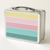 Roze Groen Aangepaste Zomer Kleurenblok Strepen (Achterkant)