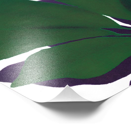 Roze & Groen Bladkunst Professioneel Fotodocument Foto Afdruk (Hoek)