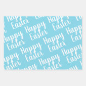  Roze Groen Blauw Happy Easter Inpakpapier Vel (Voorkant 2)