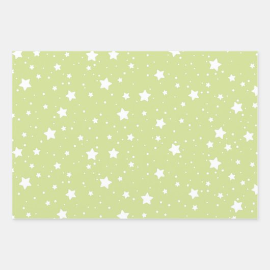 Roze Groen Blauw Inpakpapier - Star Design (Voorkant 2)