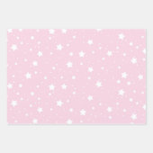 Roze Groen Blauw Inpakpapier - Star Design (Voorkant)