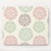 Roze groen blauw pastel kleur mandala patroon muismat (Voorkant)