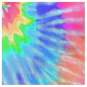 Roze, Groen & Blauw Psychedelic Tie Dye Groovy Stof